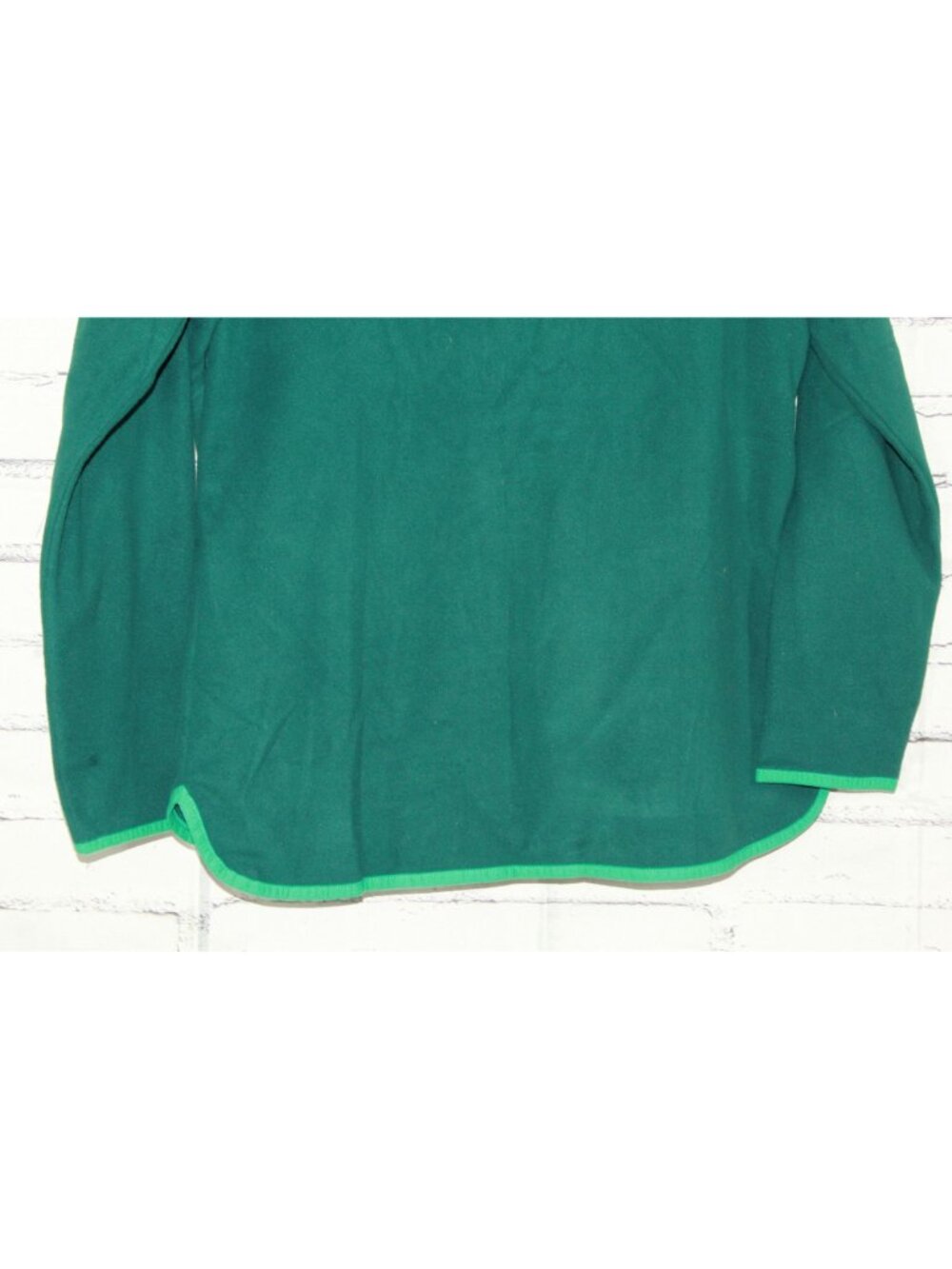 LL Bean Lightweight Soft Cozy Feather Fleece Full Zipper Green Size M - Picture 8 of 15